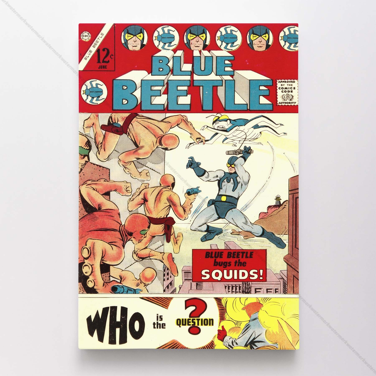 Blue Beetle Poster Canvas DC Comic Book Cover Art Print #883