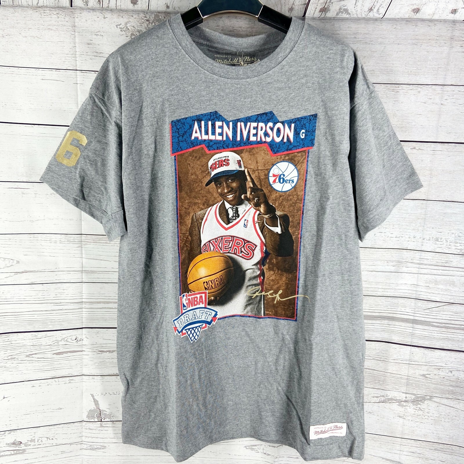 Mitchell and Ness NBA Draft 76ers Allen Iverson Vintage