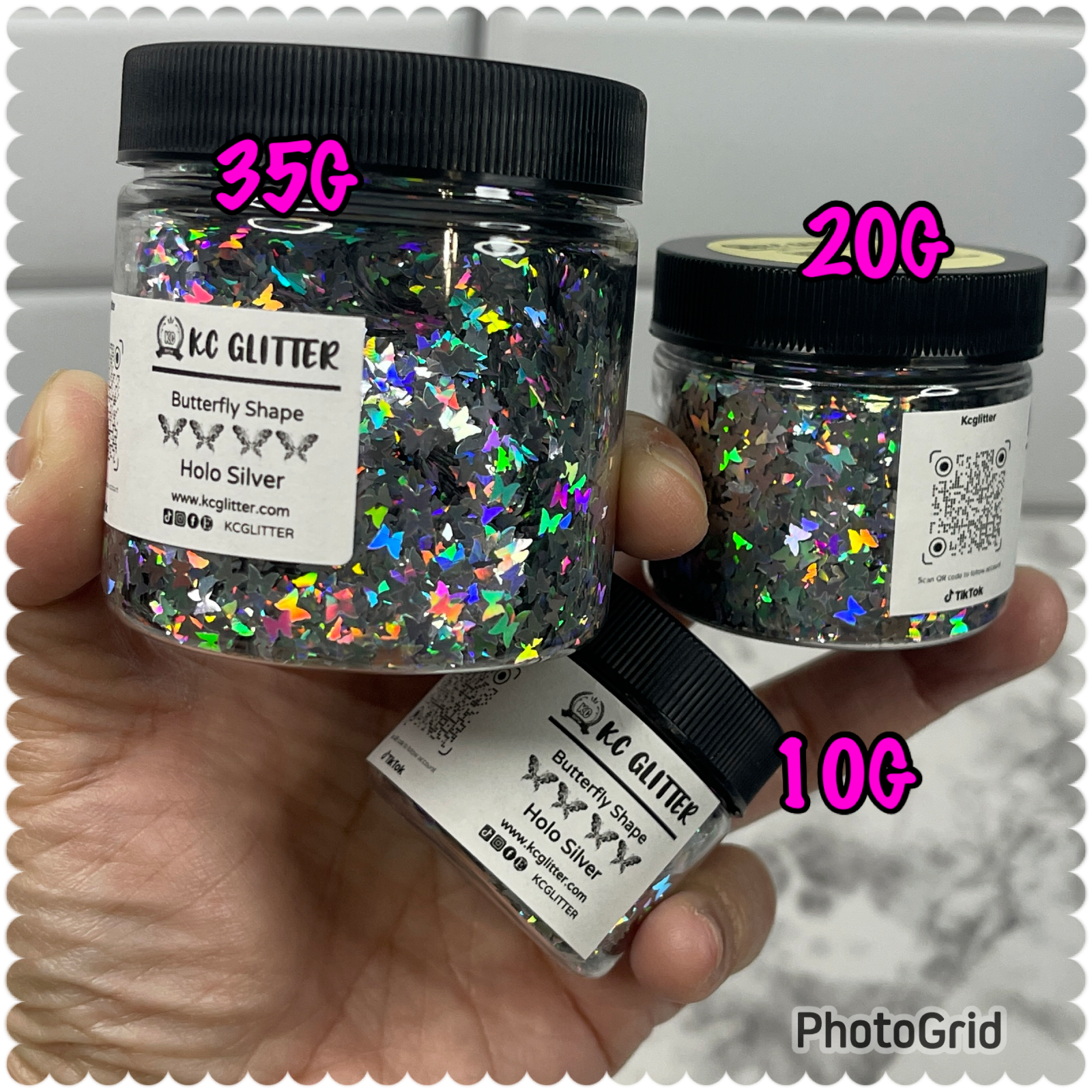 Solvent Resistant BUTTERFLY shape Glitter U Choose Color Nail Art Face Crafts