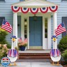 DTOFOOT Independence Day Goose Outfit, 2 Pcs Set Hat and Tulle Ballet Skirt for 23