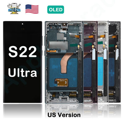 Smaller OLED For Samsung Galaxy S22 Ultra 5G S908U1/W LCD Display Touch Screen