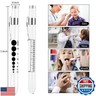 Pen Lights for Nurses Pen Light with Pupil Gauge and Ruler Reusable Penlight Medical Pen Light for Doctors Nursing Students EMT EMS White Light LED Penlights for Nurses with 4 Batteries 2pcs White