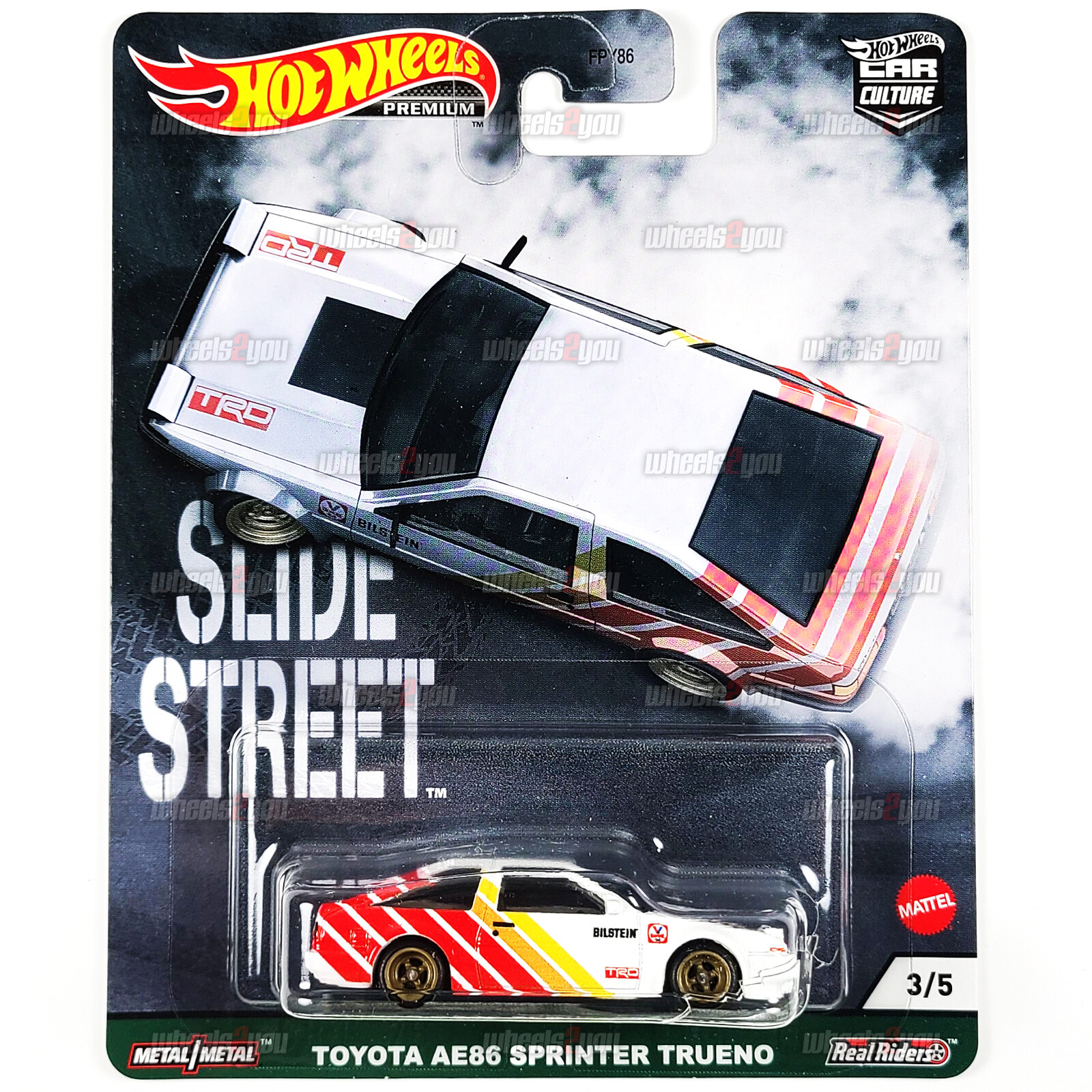 Hot Wheels Slide Street PANDEM SUBARU BRZ Real Riders Car