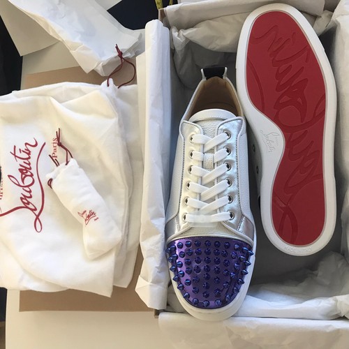 Christian Louboutin New $950 Louis Spikes Sneakers Shoes