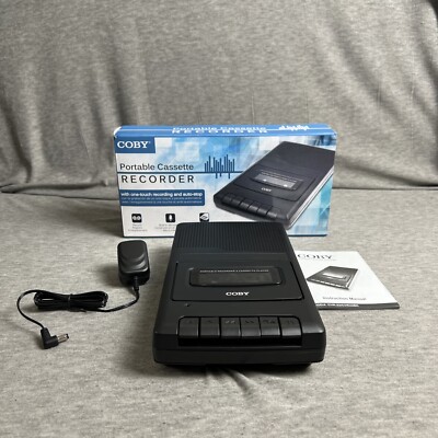 Coby Cassette Recorder Player Model CVR-22 Tested Works Excellent Condition
