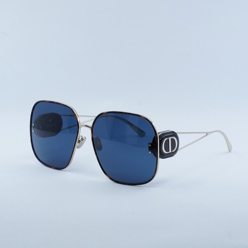 Pre-owned Dior Bobby S1u B5b0 Gold/havana/blue 64-16-145 Sunglasses