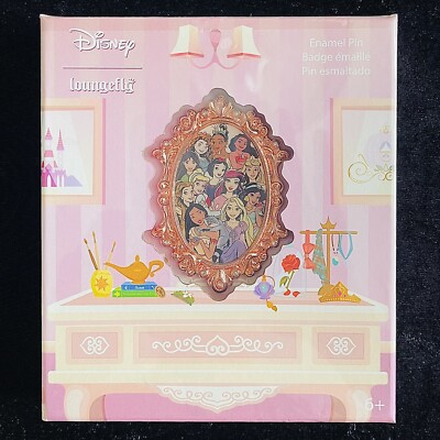 LE Princess Mirror Portrait Rapunzel Ariel Mulan Bell Tiana Loungefly Disney Pin
