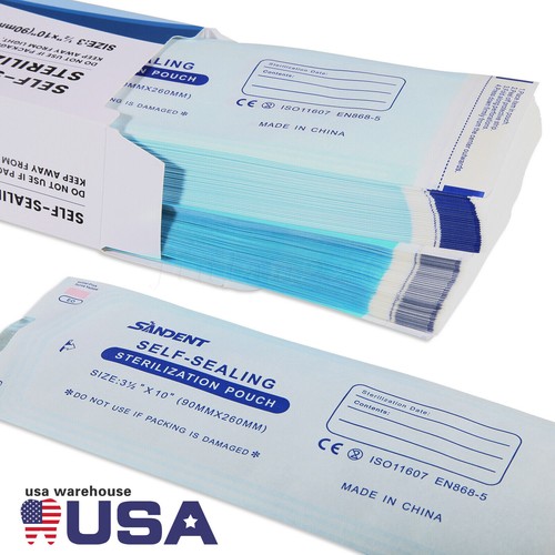 200pcs Dental Self-Sealing Sterilization Pouch Bags for Instrument Self-Seal Bag