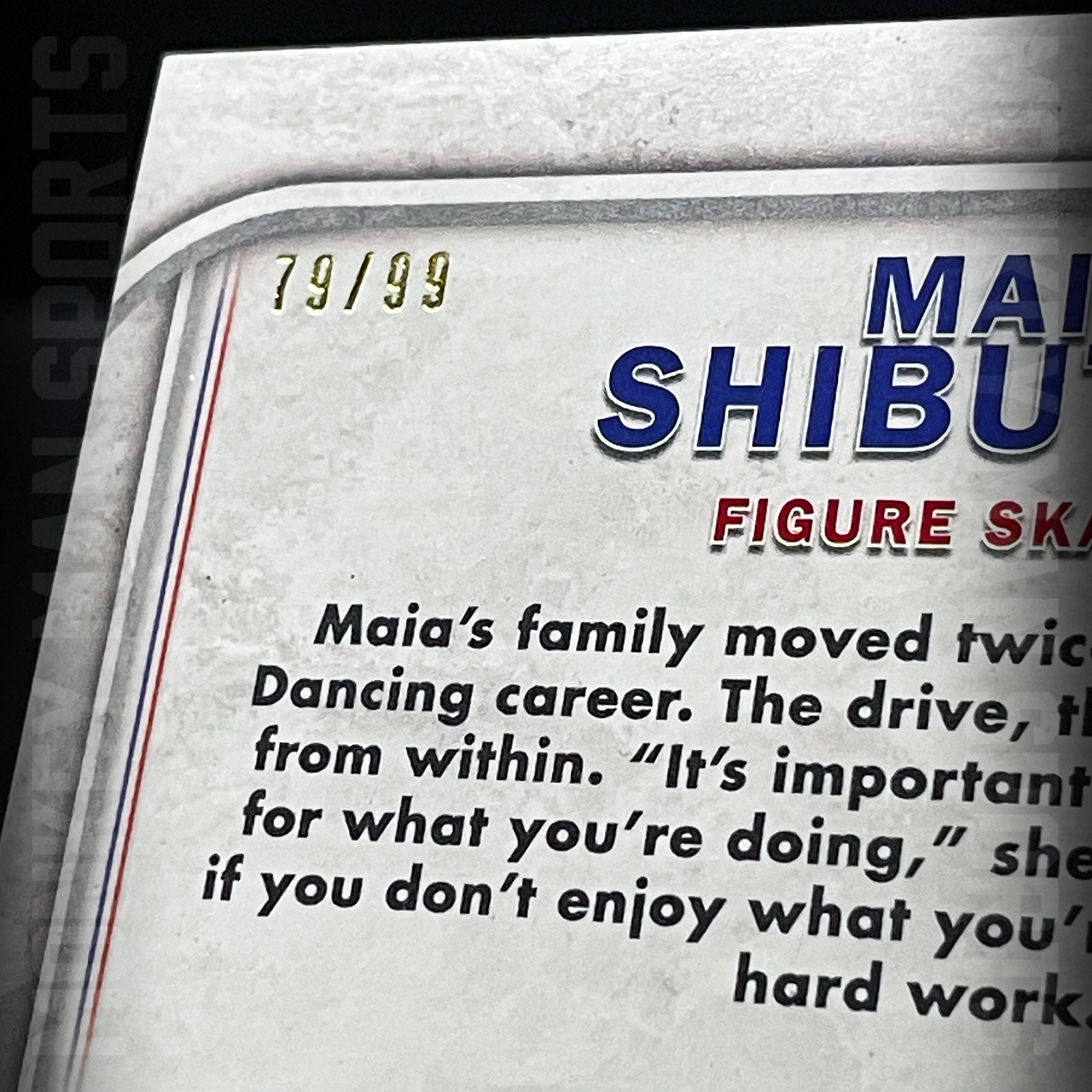 Additional photo 2 of 2018 Topps US Winter Olympics Team - Maia Shibutani #/99 PRIDE & COUNTRY #PAC-MS