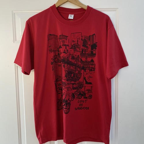 Vintage Lost In Saigon Vietnam Red Tourist T Shirt - XL | eBay