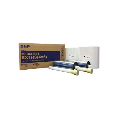 DNP 4x6'' Print Media for DS-RX1HS Dye Sub Printer; 700 Prints Per Roll; 2 Rol...