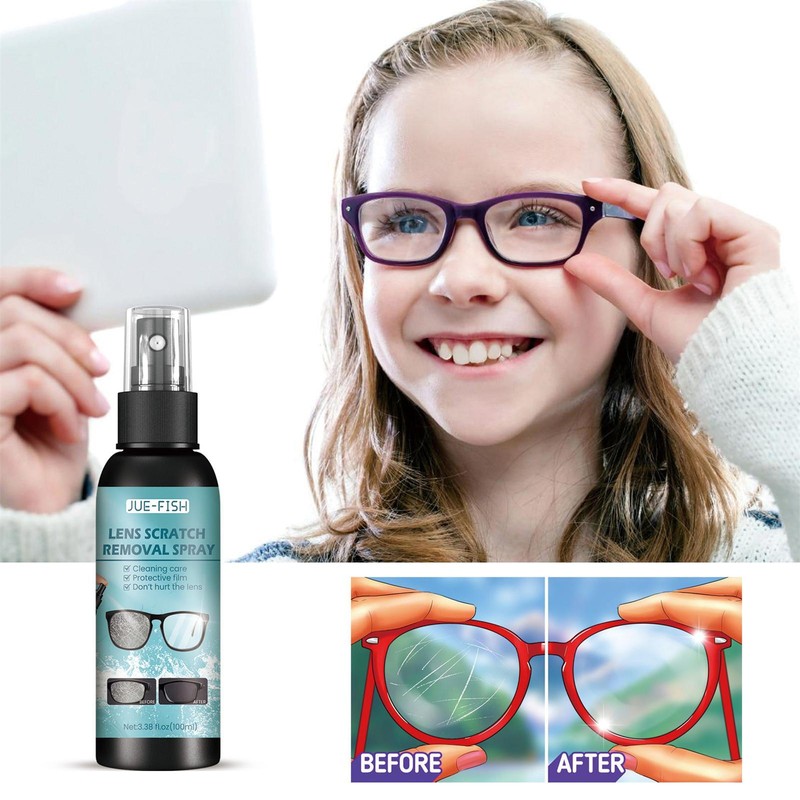 100ml Lens Scratch Removal Spray Eyeglass Car Windshield Glass Repair Liquid