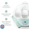 Elite Gourmet Easy Electric 7 Egg Capacity Soft, Medium, Hard-Boiled Cooker Poacher, Scrambled, Omelet Maker with Auto Shut-Off and Buzzer, BPA Free