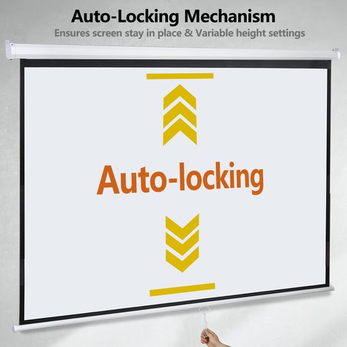 100'' Projector Screen 16:10 4K HD Projector Movies Screen for Home Theater