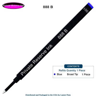 Private Reserve Ink Schmidt 888 Rollerball Refill Blue Broad Tip