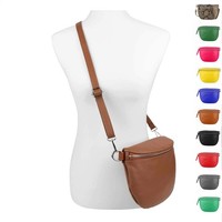 ITALy DAMEN LEDER HÜFT BAUCH GÜRTEL TASCHE Schultertasche CROSS BODY Over BAG