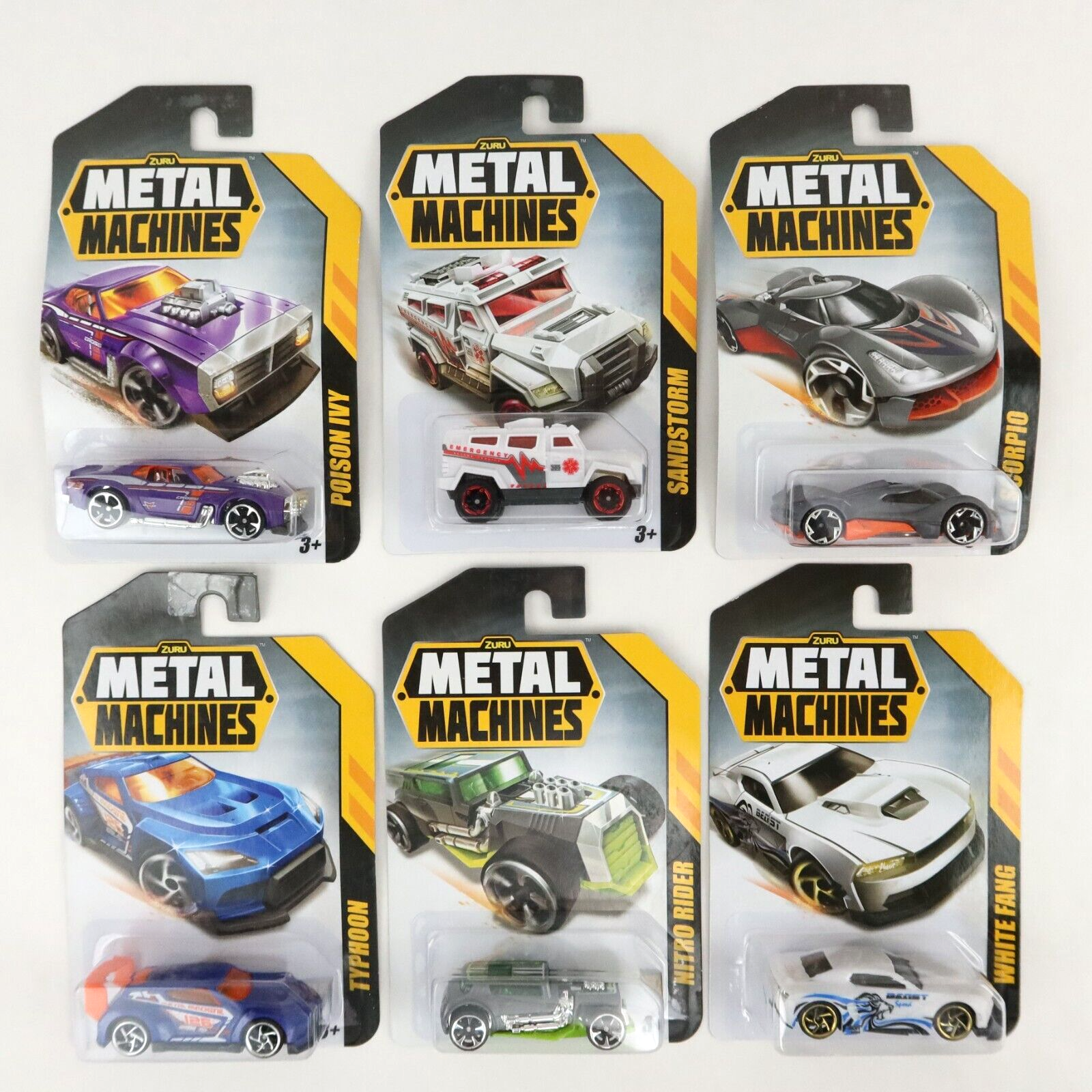 Yoru✨️ Zuru Metal Machines Cars Trucks Racing White Fang Rider