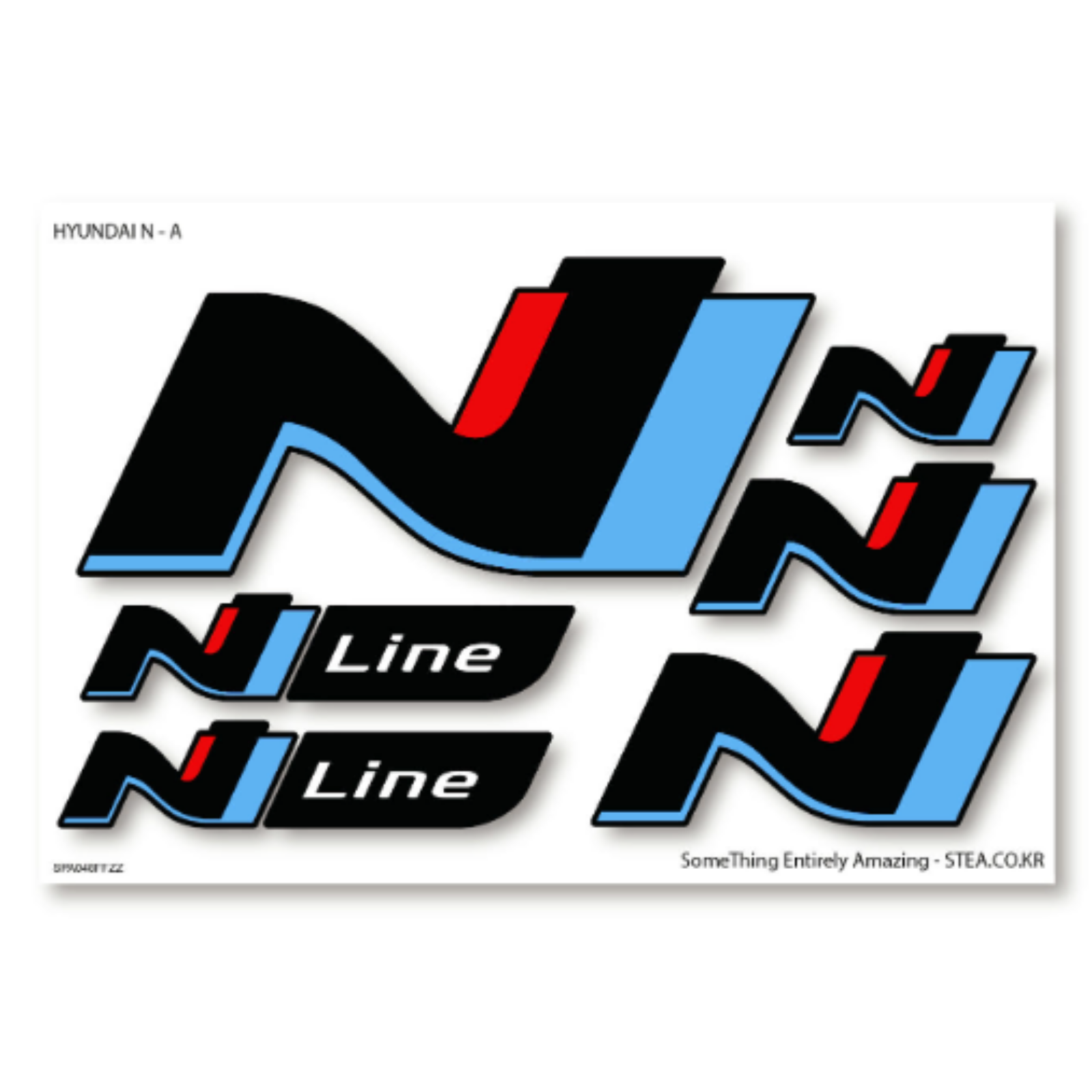 Hyundai N N Line Logo Sticker Decal Set Car Exterior Styling Accessories