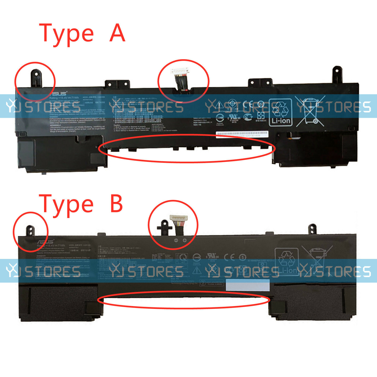 ZenBook15UX534FAC(ジャンク品)＋C42N1839 互換用 Genuine C42N1839 Battery for Asus ZENBOOK 15 UX534FA UX563FD