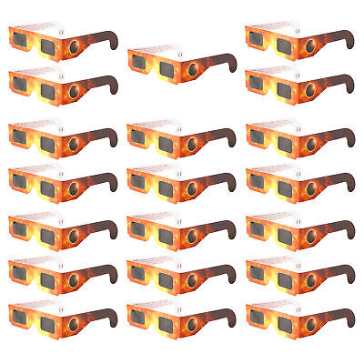 100 Pack NEW Solar Eclipse Glasses 2024 ISO CE Certified Safe 10/20/50/100 Pairs