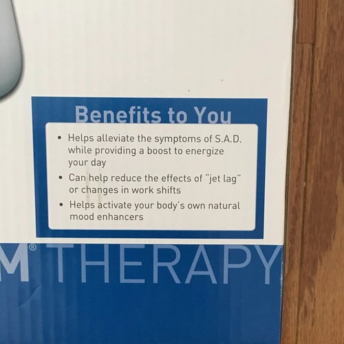 Verilux Happylight Deluxe Energy Lamp 10,000 LUX  Model HPLD Brand New FAST SHIP