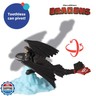 DecoSet How To Train Your Dragon Cake Topper, Cake Decoration With Toothless and Hiccup Figurine and Background Cake Pic For Birthday Cakes and Celebration Bakes