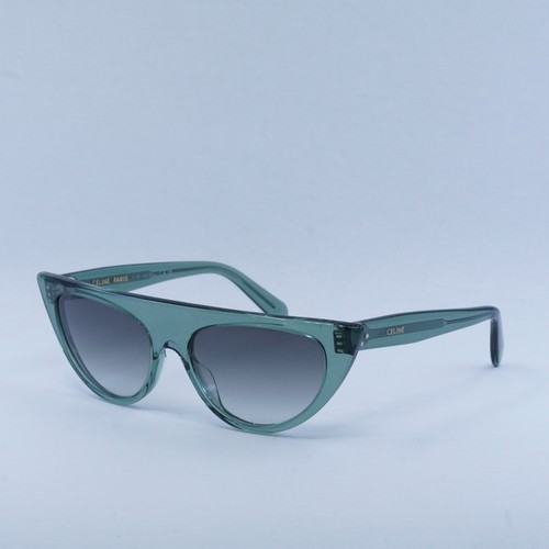 Pre-owned Celine Cl40228i 93b Transparent Sage/grey Gradient 56-17-140 Sunglasses