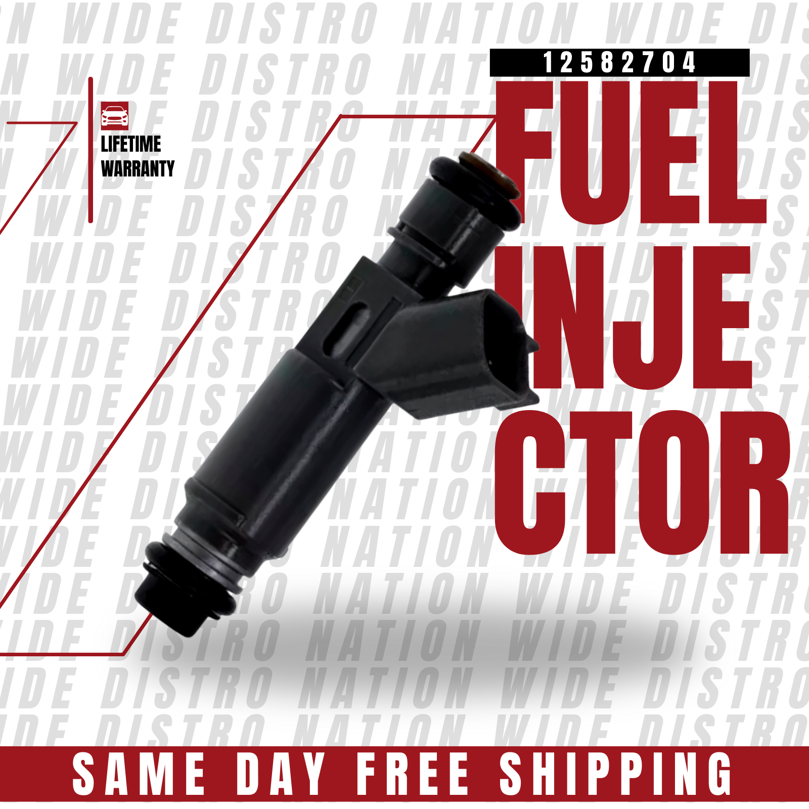 1x OEM Denso Fuel Injector for 2007 Saturn Sky 2.4L I4 12582704