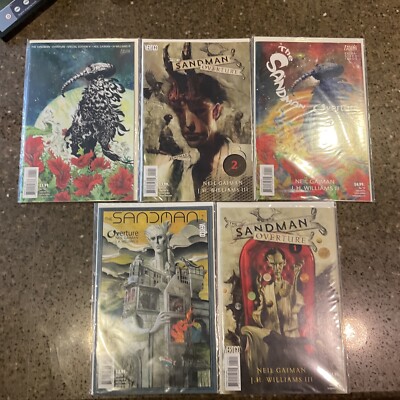 Sandman Overture Lot of 5 Neil Gaiman Mixed Volume 1 2 Plus More VFNM Vertigo