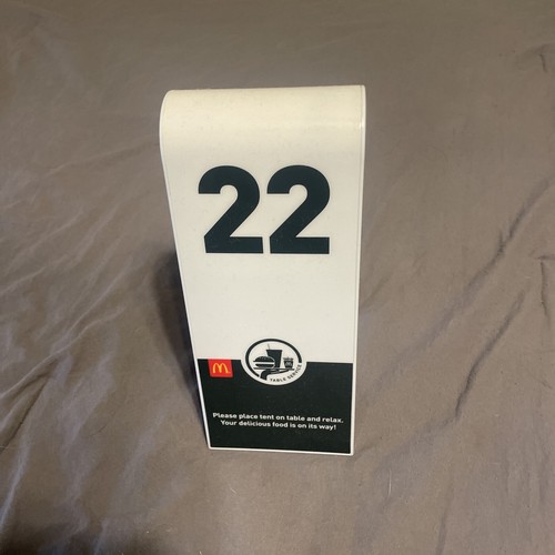 McDonald's Table Top Tent Marker Meal Order 2 McDonalds Restaurant