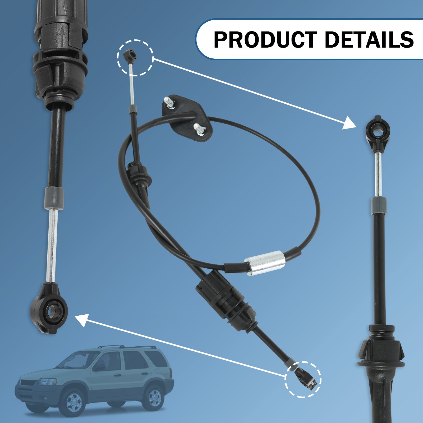 ApplianPar Automatic Transmission Shift Cable For Ranger 2007 2008 2009 2010 2011
