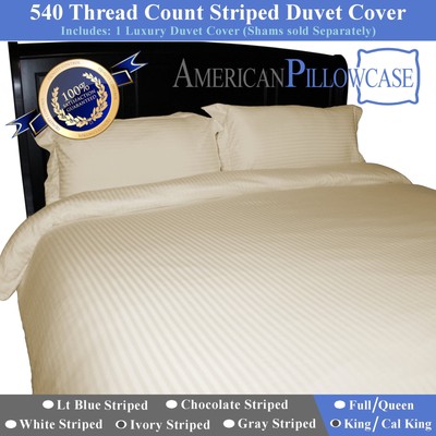 UPC 768240100057 product image for American Pillowcase 100% Egyptian Cotton, 540 Thread Count Duvet Cover With | upcitemdb.com