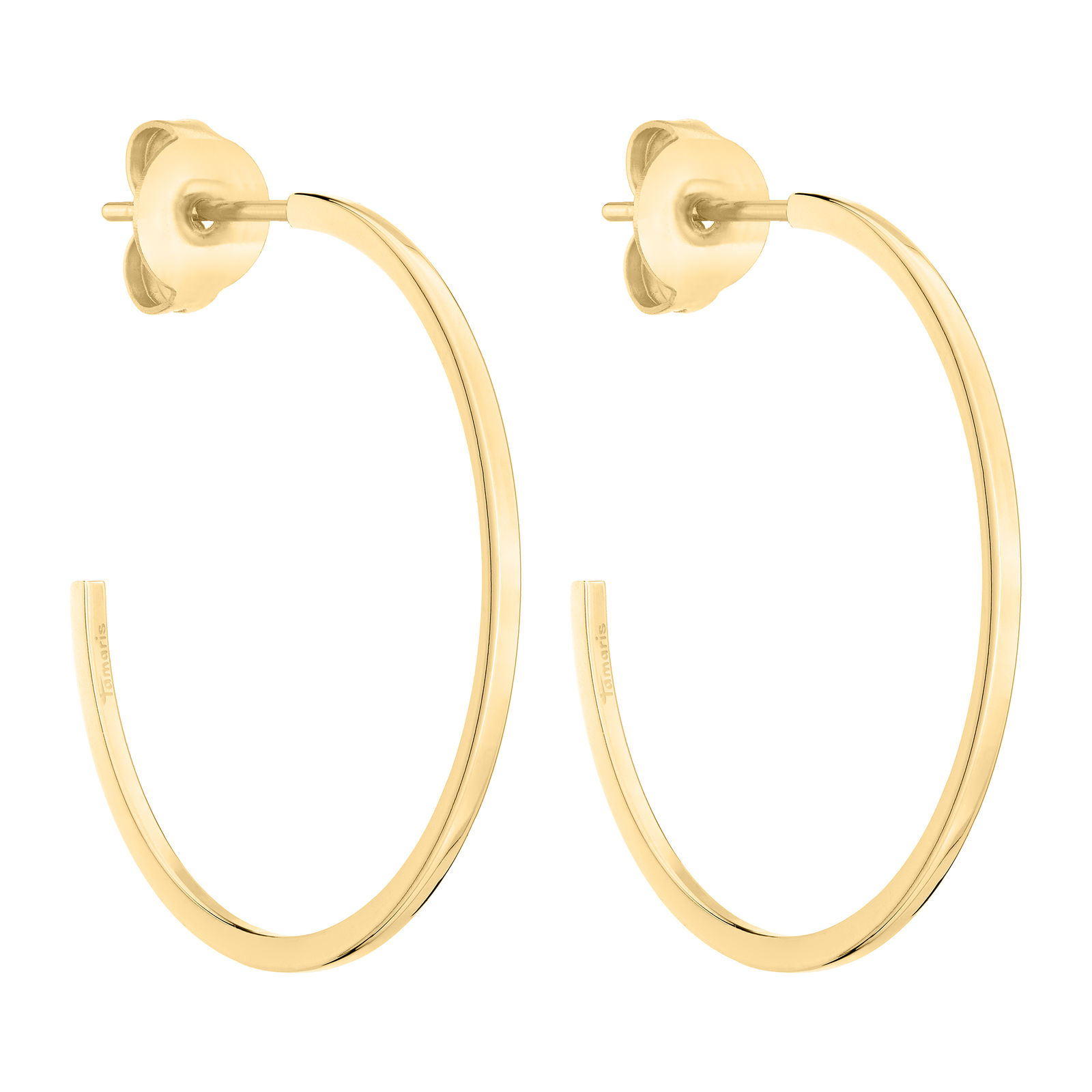 Tamaris Damen Ohrschmuck Creole 2,8 cm, Edelstahl IP Gold TJ-0324-E-28 NEU