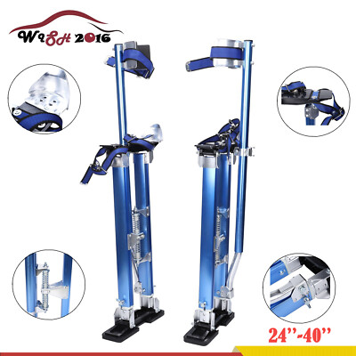 24-40 Inch Drywall Stilts Aluminum Tool Stilt For Painting Painter Taping Blue