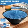 9.4-Inch 4 Sets Ceramic Ramen Bowl (16 Piece) - Japanese Porcelain Dishwasher Microwave Safe Salad Noodles Cereal Pasta Soup Large Bowls with Chopsticks Forks Spoons for Men Women Housewarming Gift