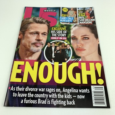 US WEEKLY 8/31/20 BRAD PITT & ANGELINA JOLIE FAMKE JANSSEN