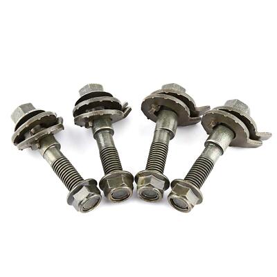 Camber Caster Bolts,4Pcs 14Mm Vehicles Steel Four Wheel Alignment Adjustable Cam