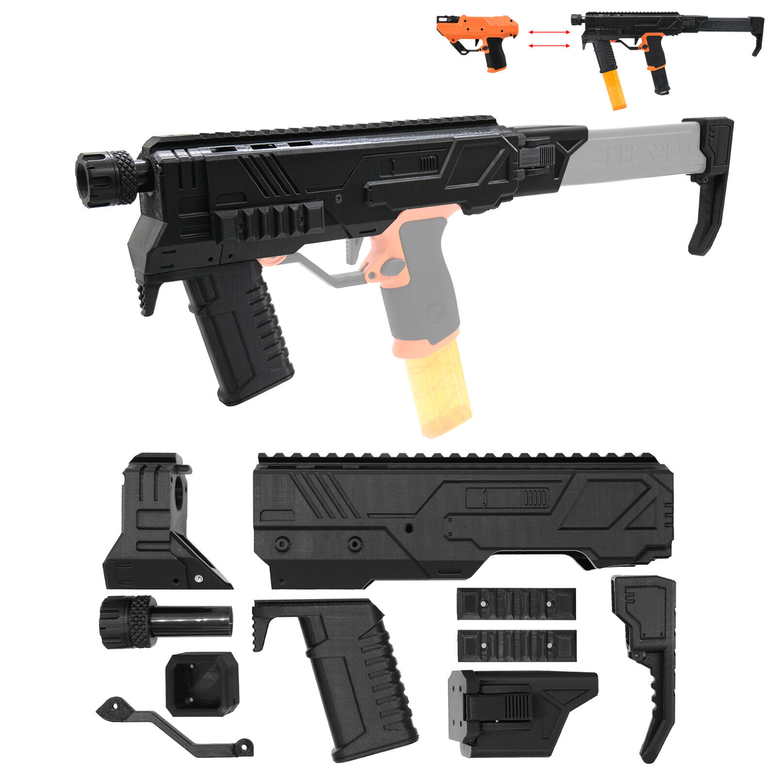 AKBM Body Shell Grip Foldable Stock for Worker MOD AKBM Body Shell Grip Foldable Stock for Worker MOD