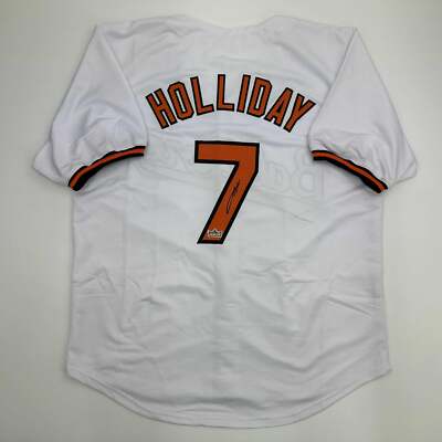Facsimile Autographed Jackson Holliday Baltimore White Reprint Jersey Men's XL