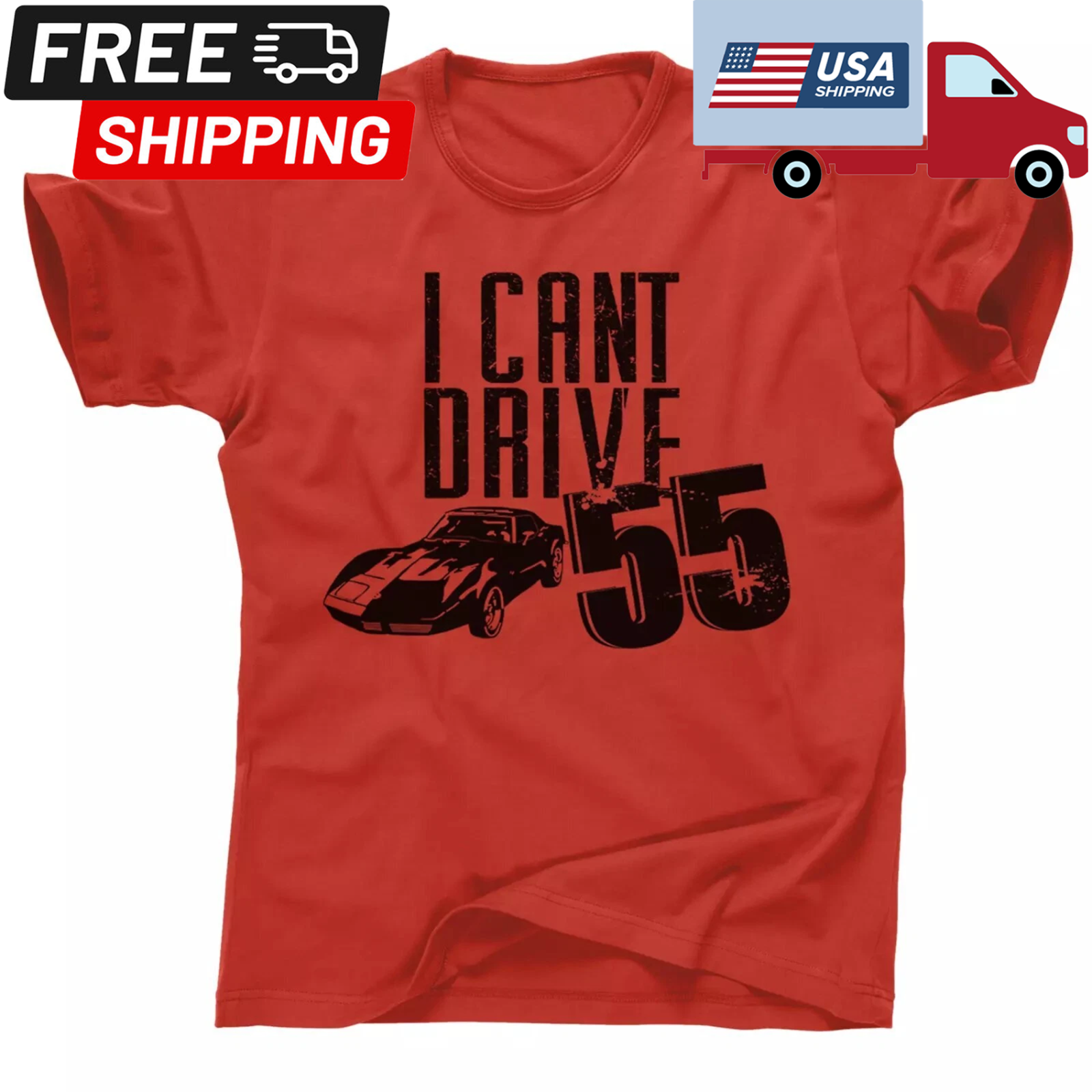 1980年代SAMMY HAGAR グレー Tシャツ Sサイズ Sammy Hagar 'I Can't Drive 55' T-Shirt, Red Classic Rock Tee, Size