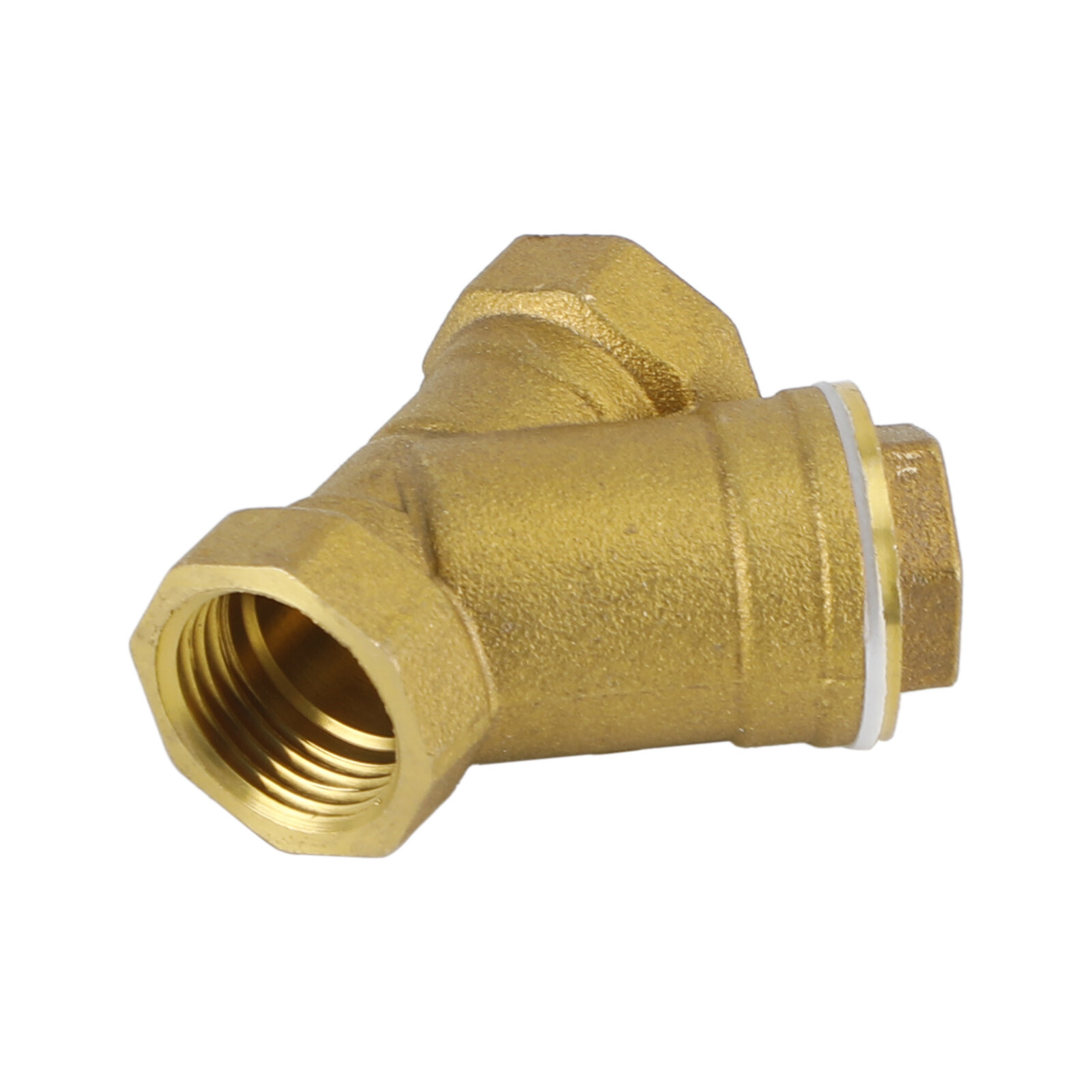 1/2" NPT Thread Y Shaped Brass Strainer Filter Valve Connector For Water Oil UE