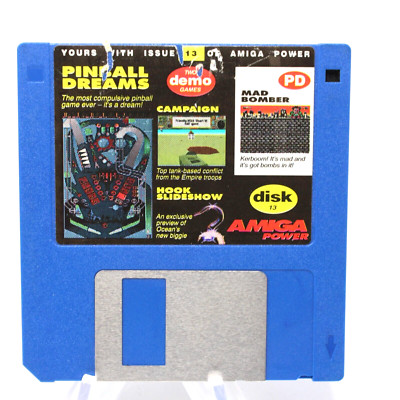 Pinball Dreams w/ Demo Games Campaign & Hook Slideshow Amiga Power Disk 13 Nice!