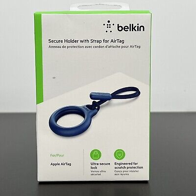 Belkin Secure Holder with Key Ring for AirTag (Blue) - NEW SEALED