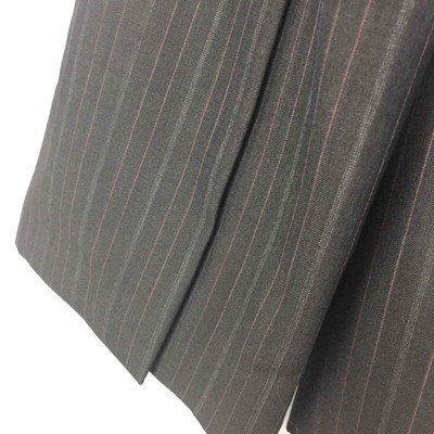 BANANA REPUBLIC Grey Wool Blazer Pink Pinstripes | Office Shoulder Pads Wo's 12