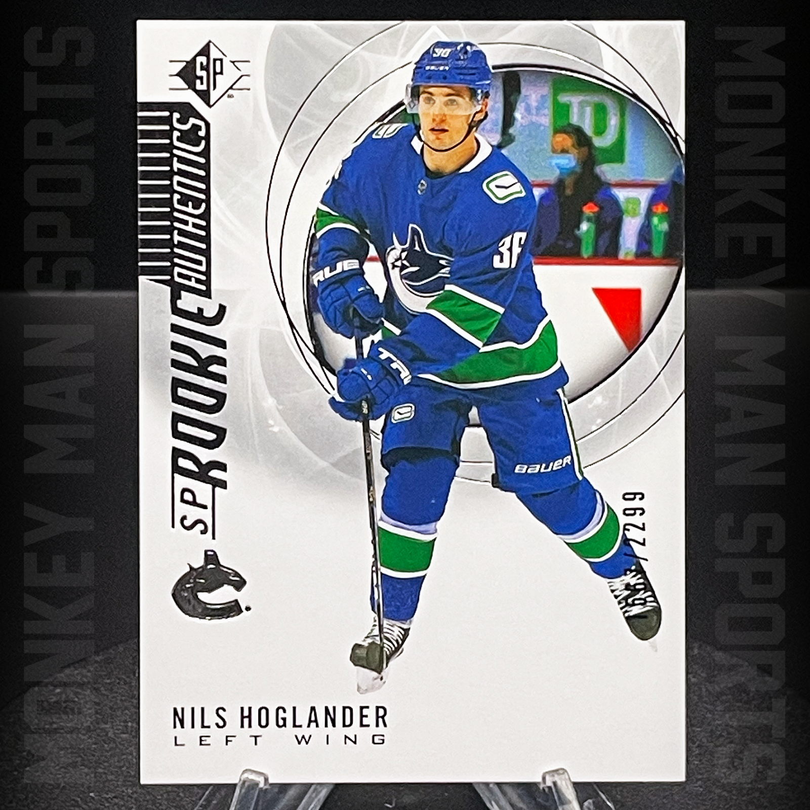 2020-21 SP - Nils Hoglander RC #/2299 - ROOKIE AUTHENTICS #139 CANUCKS MINT