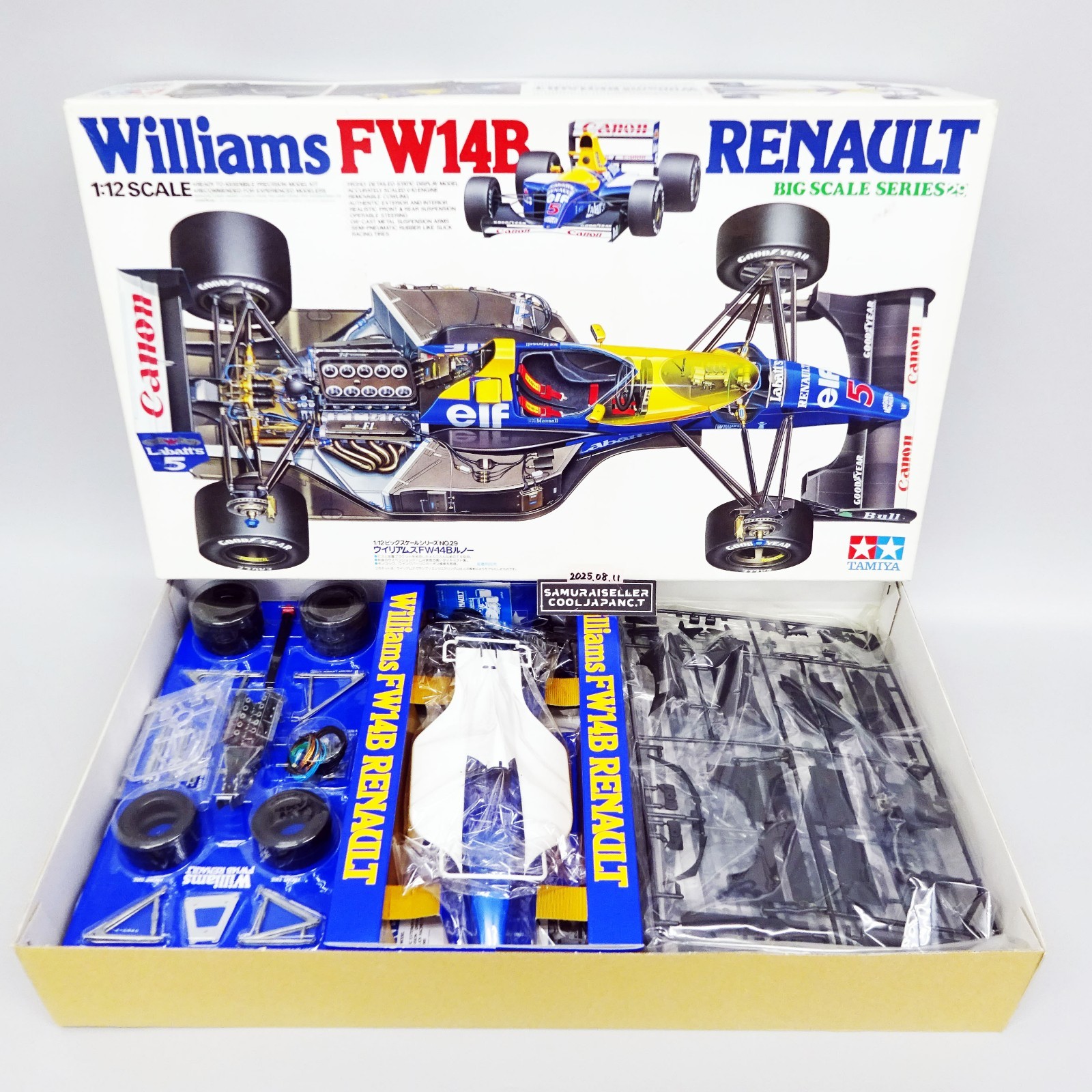 Tamiya Williams FW14B 1/12スケール Tamiya 12029 Williams FW14B Renault 1/12 Scale Kit - Plaza Japan