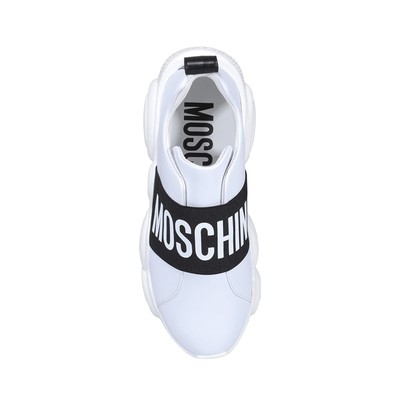Pre-owned Moschino Couture Teddy Sole Sneakers 36 It In White
