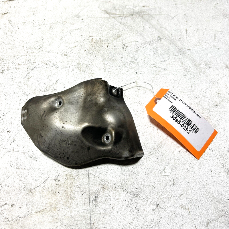 Used Left Exhaust Manifold Heat Shield / Plate Audi Q7 3.0L 2017-2019 OEM