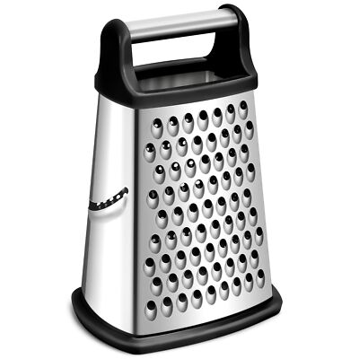 Professional Box Grater Cheese Grater Box for Kitchen Stainless Steel with 4 Si