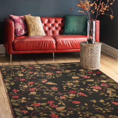 Asmara 8 3  x 9 11'' Hand Knotted Wool French Aubusson Savonnerie Area Rug Green